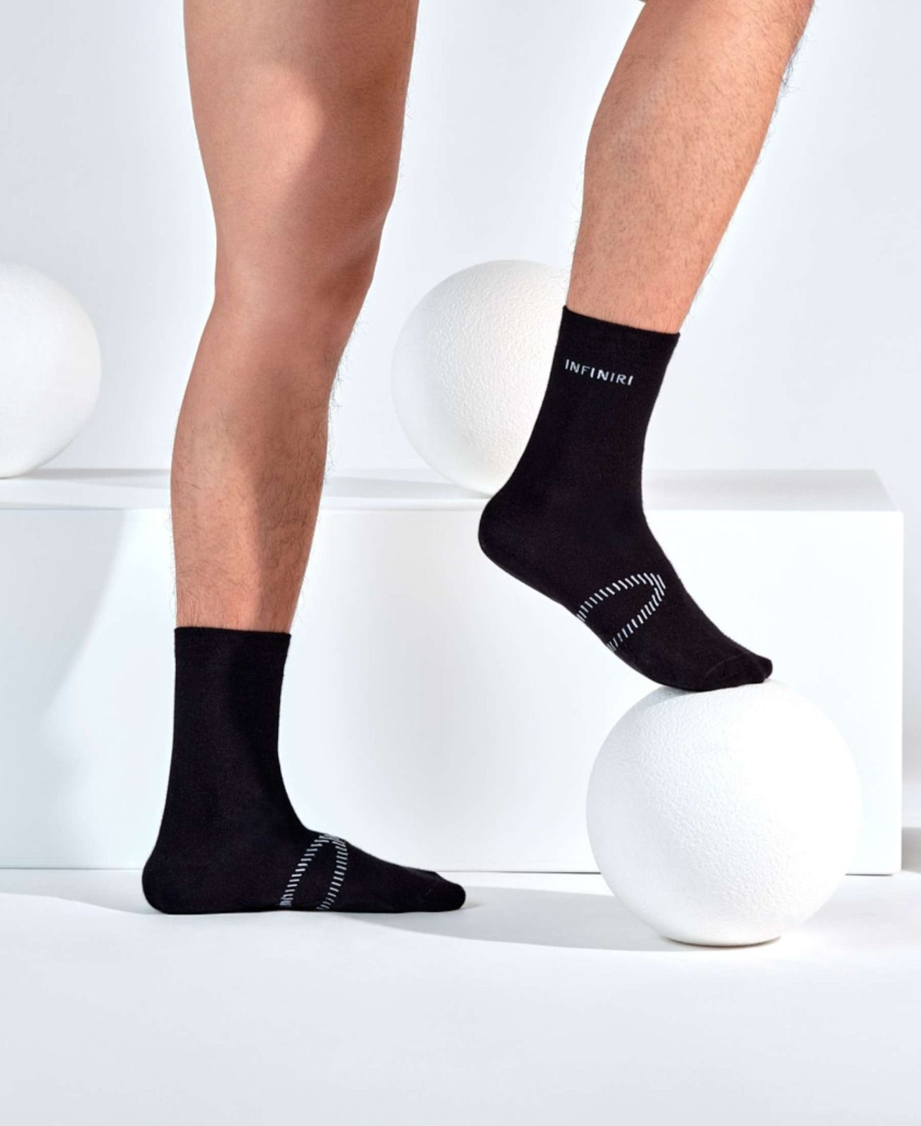 INFINIRI COMFORT Gesundheitssocken - Herren / Schwarz