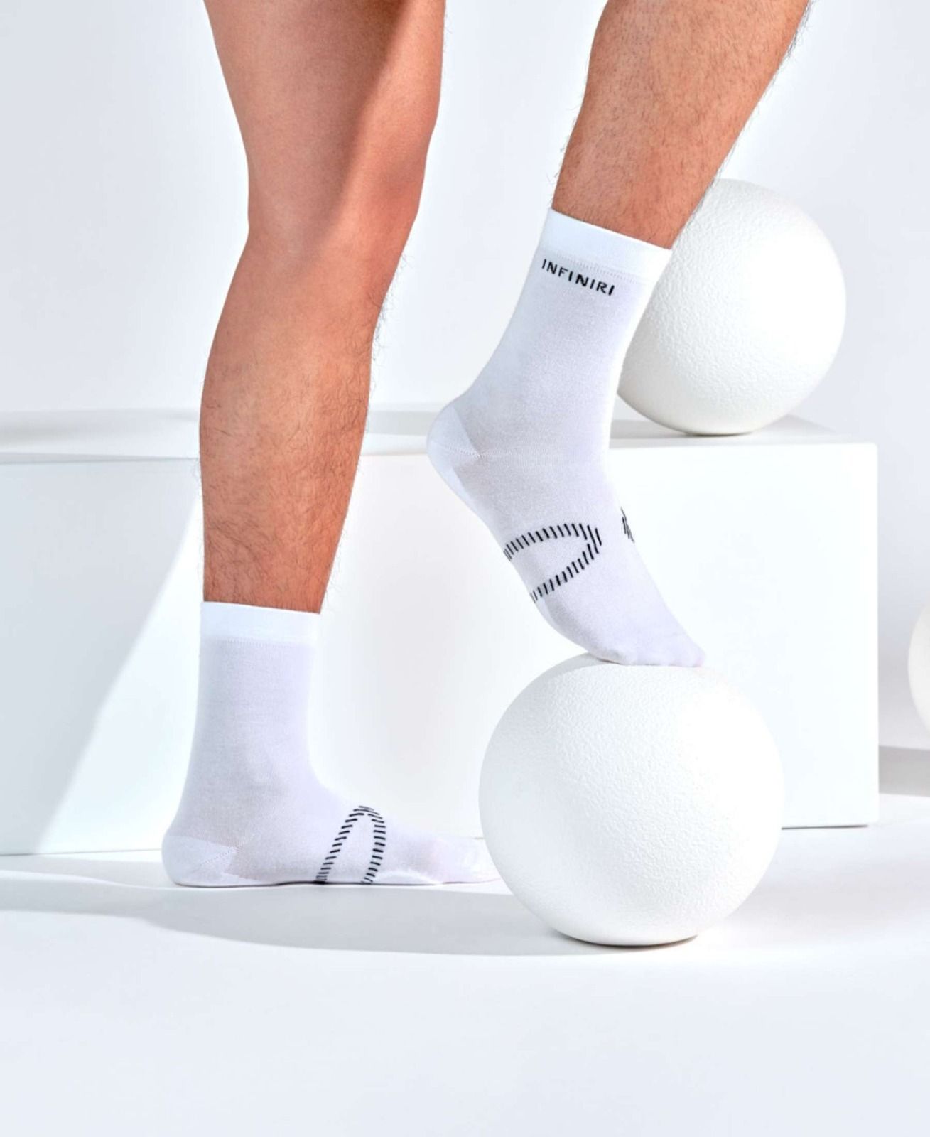 INFINIRI COMFORT Gesundheitssocken - Herren / Weiss