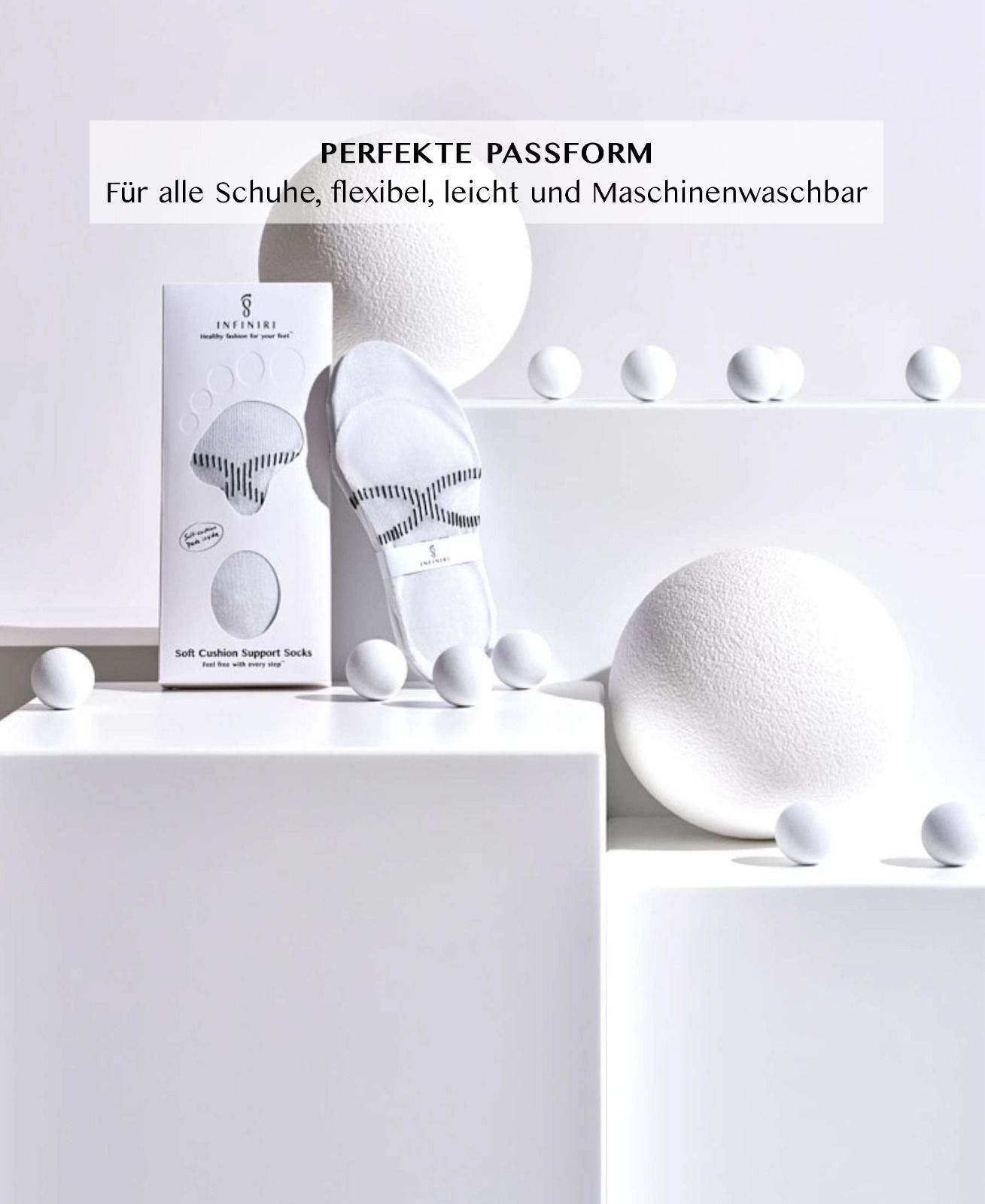 INFINIRI COMFORT Gesundheitssocken - Herren / Weiss