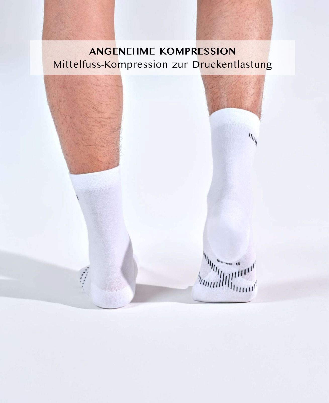 INFINIRI COMFORT Gesundheitssocken - Herren / Weiss