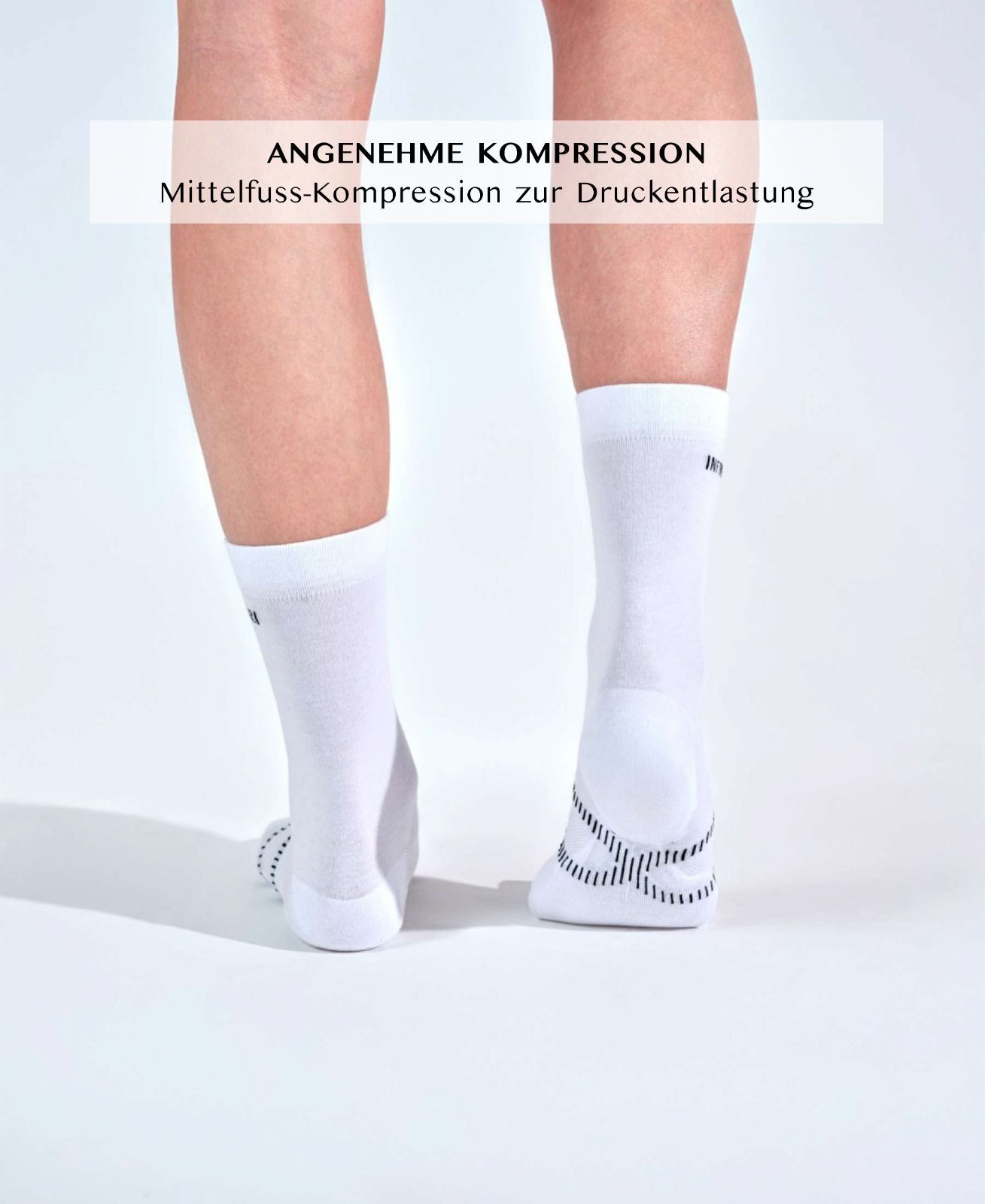 INFINIRI Damen Gesundheitssocken - Weiss
